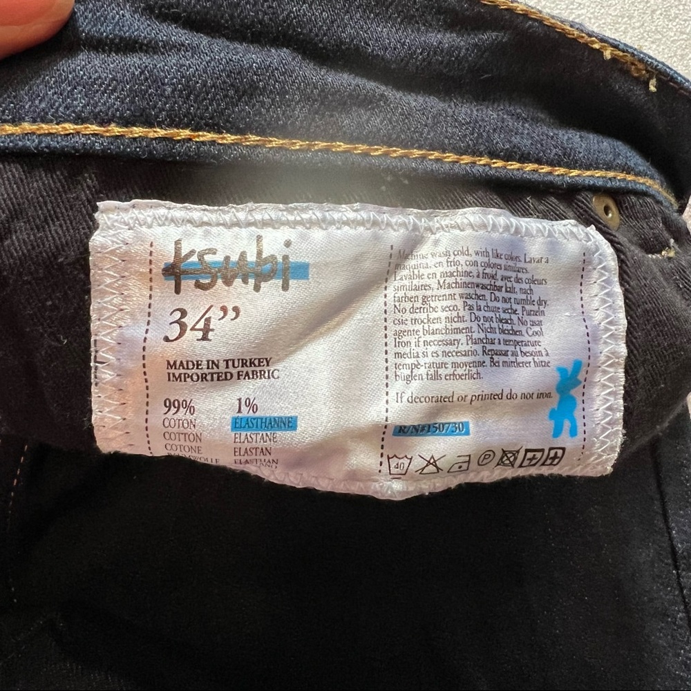 Ksubi The Chitch Jeans size 34 dark blue wash - Picture 4 of 16